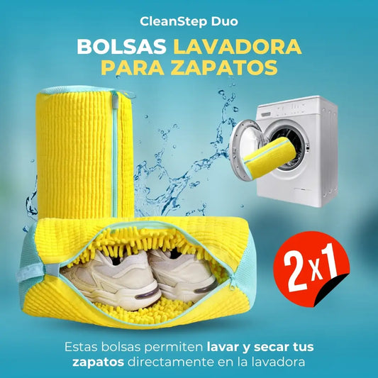 CleanStep Duo — Bolsas Lavadora para Zapatos
