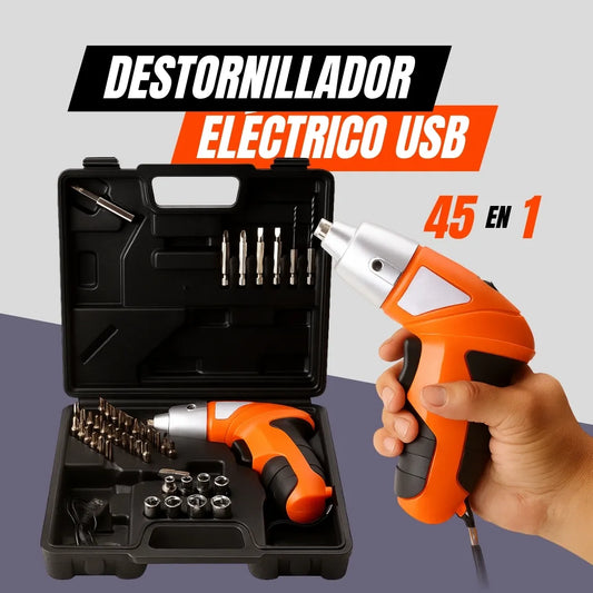 TorquePro 45 — Destornillador Eléctrico USB 45 en 1